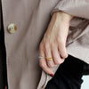 Gold Plated Trust Ring with Bold Design