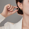Whimsical 18K Gold Plated & Black Rhodium Earrings