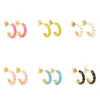 Golden Katie Earrings with Modern Elegance, Gold-Plated