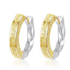 Whimsical 18K Gold Plated & Black Rhodium Earrings