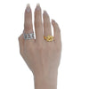 Golden Tangled Ring for Timeless Elegance, Gold-Plated