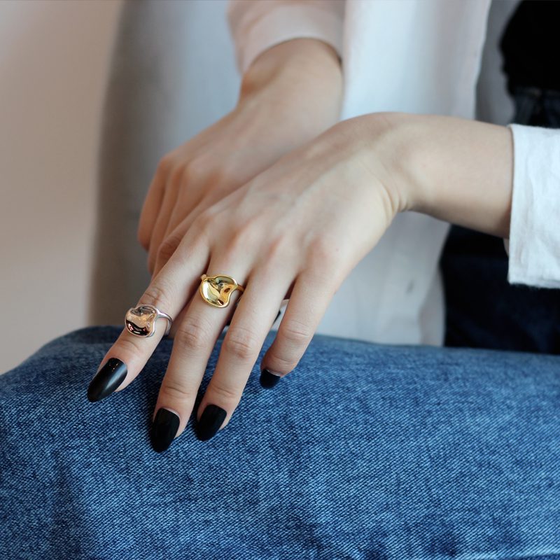 Clutch Gold Plated Ring for Everyday Elegance