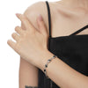 Sleek Rhodium-Plated Bracelet with Modern Elegance