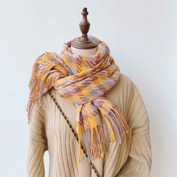 Elegant Drift- Blanket scarf with a modern twist
