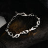 Sleek Rhodium-Plated Bracelet with Modern Elegance