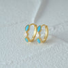 Stylish Gold Plated Earrings with Modern Design