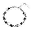 Sleek Rhodium-Plated Bracelet with Modern Elegance