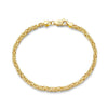 Chic Gold Plated Byzantine Bracelet for Trendy Appeal