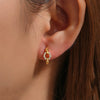 Elsa Gold Plated Earrings for a Fairytale Finish