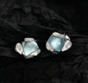 Opal Stone Silver Earrings for a Mystical Look