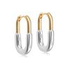 Golden Theresa Earrings with Elegant Design, Gold-Plated