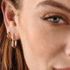 Golden Theresa Earrings with Elegant Design, Gold-Plated