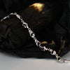 Sleek Rhodium-Plated Bracelet with Modern Elegance