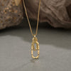 Gold-Plated Loop Elegance Necklace