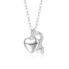Silver-Plated Elegant Love Necklace