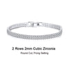 Double Row Tennis Bracelet for Stunning Appeal