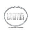 Sleek Rhodium Bracelet for Everyday Style